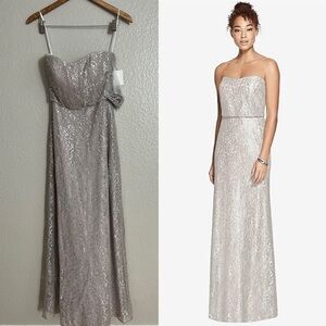 After Six Bridesmaid Maxi Dress Gown 6786 Oyster 0